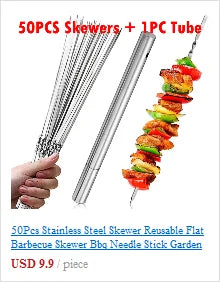 Indoor Outdoor BBQ Smoker Box for Gas Grill Charcoal Wood Chips Meat Smoking Flavor Accessories