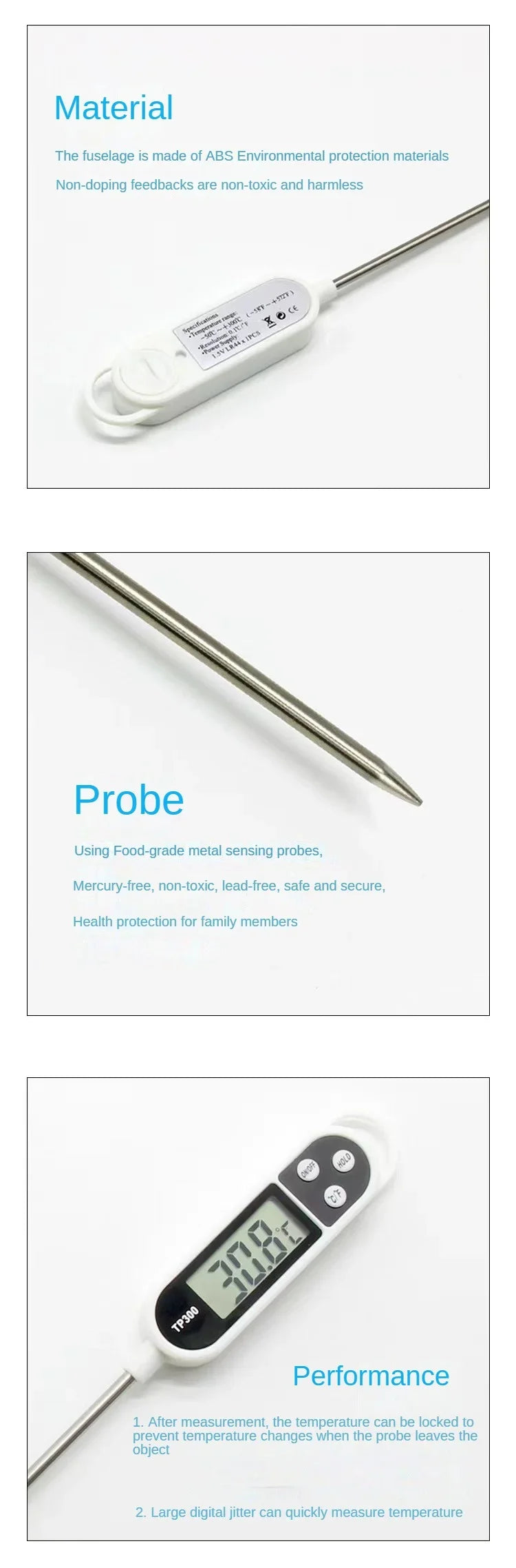 Digital meat thermometer