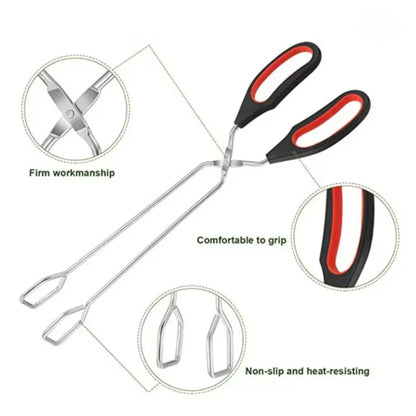 BBQ Tools Barbecue Scissor Tongs Grilled Food Tong Long Handle Scissor BBQ Bread Roast Clip Kitchen Baking Tongs BBQ Accessories