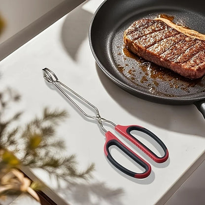BBQ Tools Barbecue Scissor Tongs Grilled Food Tong Long Handle Scissor BBQ Bread Roast Clip Kitchen Baking Tongs BBQ Accessories