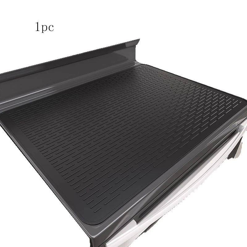 Extra-Large Silicone Cooktop Protector 71x51cm Black - Multi-Use Mat for Electric Stove Glass Ceramic & Oven
