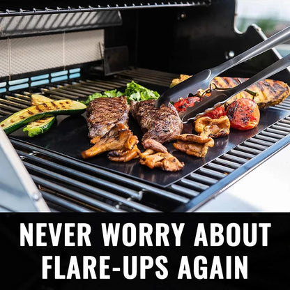 3-10 Pcs Non-stick BBQ Grill Mat 40*33cm Baking Mat BBQ Tools Cooking Grilling Sheet Heat Resistance Easily Cleaned Kitchen Tool