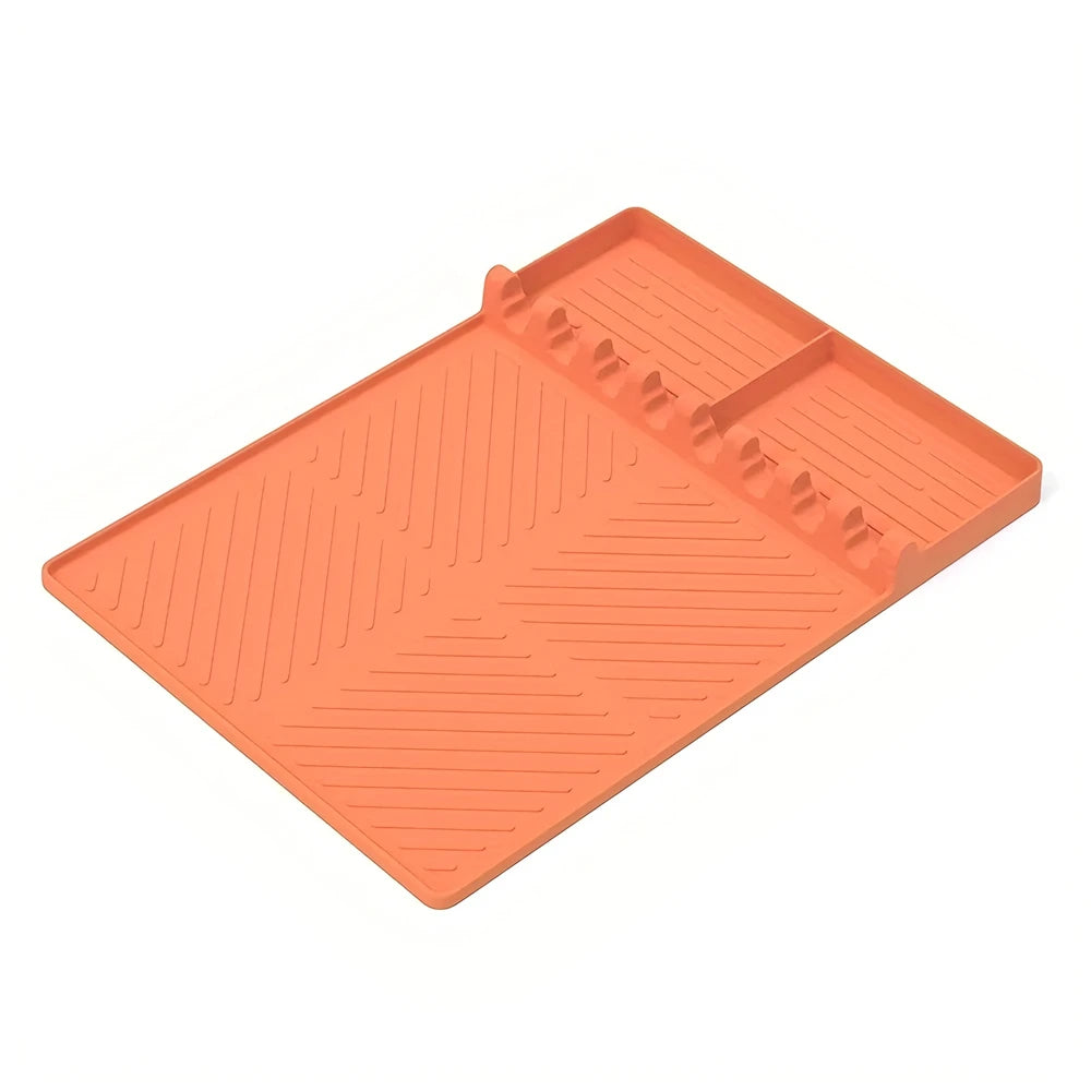 1PC，Silicone Grill Mat Mat Drip Pad Spatula Mat Food Grade BBQ Pad Outdoor Grill Kitchen Grill Side Shelf Tools Griddle Tools