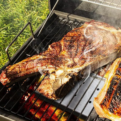 Indoor Outdoor BBQ Smoker Box for Gas Grill Charcoal Wood Chips Meat Smoking Flavor Accessories