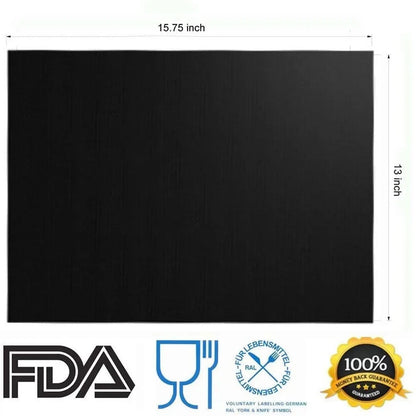 3-10 Pcs Non-stick BBQ Grill Mat 40*33cm Baking Mat BBQ Tools Cooking Grilling Sheet Heat Resistance Easily Cleaned Kitchen Tool